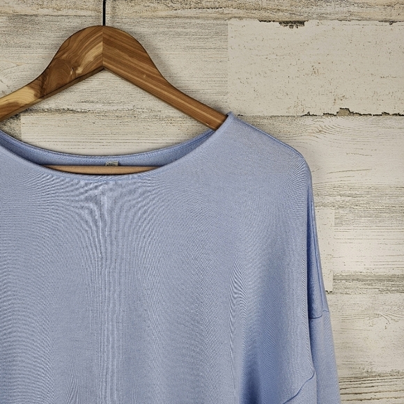 Free People Movement Good To Go Sweat Top Size XS Blue Oversized Dolman Sleeve - Picture 6 of 16
